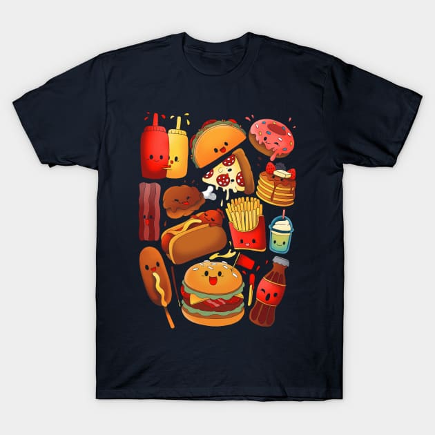 Junk Food T-Shirt by Vallina84